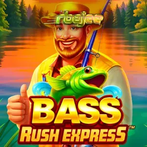 Bass Rush Express স্লট গেমের ইন্টারফেস এবং ফিশিং থিম
